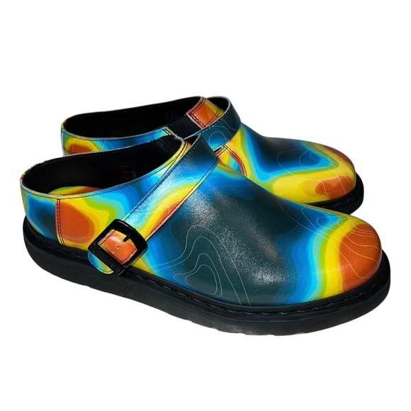 Dr Martens Isham Slip-On Clog Mule Genix Nappa Leather Heat Map  8 Us M , 9 US L - Picture 4 of 10